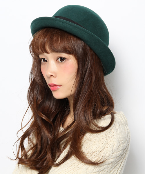 WEGO(ウィゴー)の「WEGO/ボーラーハット(ハット・レディース・ブラック/ネイビー/ワイン/グリーン・FREE)」の1枚目の写真