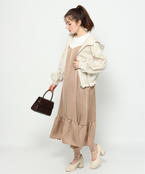 Heather（ヘザー）の「ペプラムシャツフーディパーカー　875800（マウンテンパーカー・レディース・ベージュ/カーキ/アイボリー・FREE）」の14枚目の写真