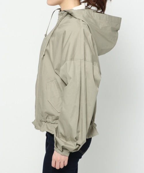 Heather（ヘザー）の「ペプラムシャツフーディパーカー　875800（マウンテンパーカー・レディース・ベージュ/カーキ/アイボリー・FREE）」の8枚目の写真
