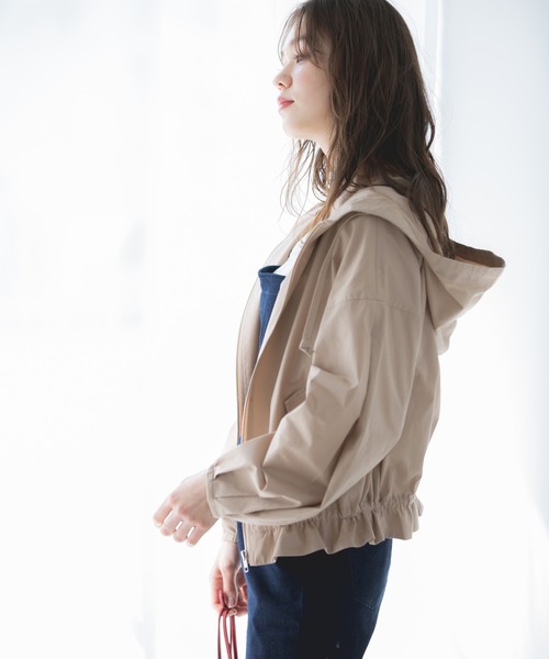 Heather（ヘザー）の「ペプラムシャツフーディパーカー　875800（マウンテンパーカー・レディース・ベージュ/カーキ/アイボリー・FREE）」の19枚目の写真