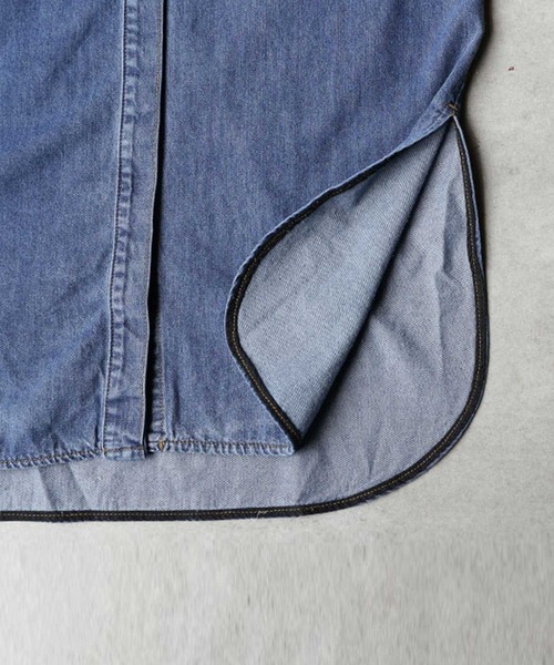 antiqua(アンティカ)の「デニムシャツワンピース(シャツワンピース・レディース・ノンウォッシュ/ブルー系その他・FREE)」の16枚目の写真