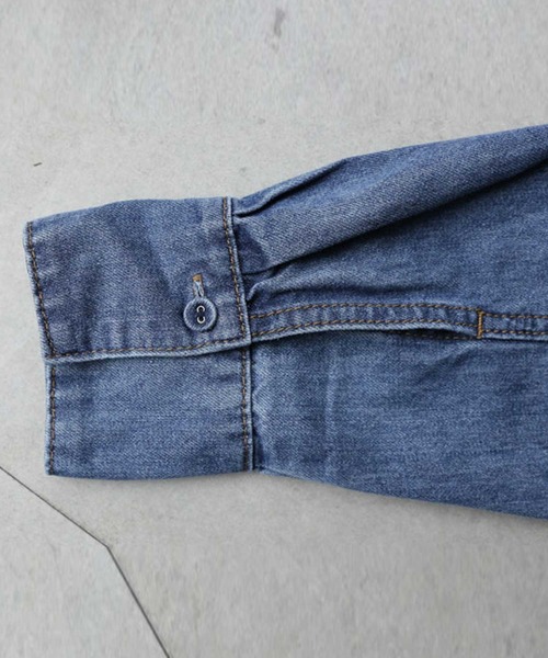 antiqua(アンティカ)の「デニムシャツワンピース(シャツワンピース・レディース・ノンウォッシュ/ブルー系その他・FREE)」の17枚目の写真