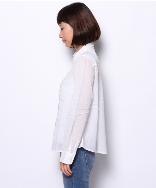 TODAYFUL（トゥデイフル）の「ビーズシャツ（シャツ/ブラウス・レディース・オフホワイト・FREE）」の3枚目の写真