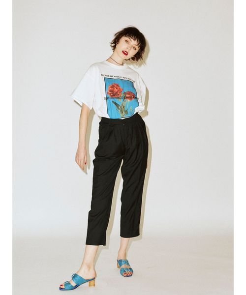 jouetie（ジュエティ）の「フォトBIG T（Tシャツ/カットソー・レディース・ブラック/オフホワイト/グリーン・MEDIUM）」の12枚目の写真
