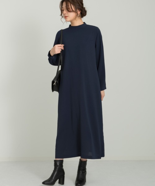 Ambre Neige(アンブルネージュ)の「バックディティールワンピース/ロングワンピース/フォーマル/【WEB/EC限定商品】(ワンピース・レディース・ネイビー・FREE)」の7枚目の写真