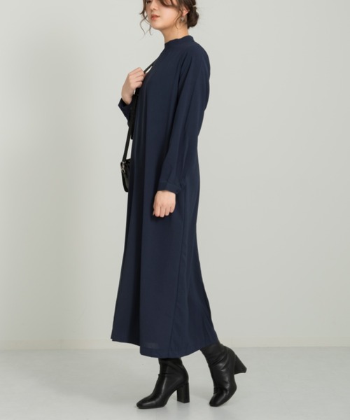 Ambre Neige(アンブルネージュ)の「バックディティールワンピース/ロングワンピース/フォーマル/【WEB/EC限定商品】(ワンピース・レディース・ネイビー・FREE)」の8枚目の写真