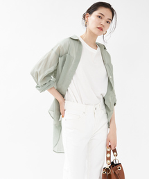 qualite | シアーポケットシャツブラウス(シャツ/ブラウス)