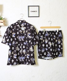 WESTSEA（ウエストシー）の「WEB限定　別注 デザイン柄半袖開襟シャツ＆ショーツセットアップ（セットアップ）」