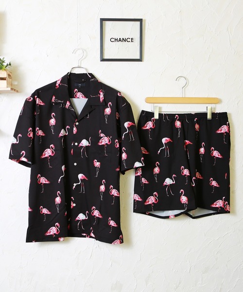 WESTSEA（ウエストシー）の「WEB限定　別注 デザイン柄半袖開襟シャツ＆ショーツセットアップ（セットアップ・メンズ・ブルー系その他/その他15/グレー系その他2/その他2/その他10/ブラック×ブルー/ベージュ系その他/その他11/ブルー系その他2/ブラック×ピンク/ホワイト系その他7/ブラック系その他7/その他/その他1/ブラック系その他5/ホワイト×レッド/ブラック×レッド/グレー系その他/ホワイト×ブラック/ブラック×ホワイト/ホワイト系その他5/ホワイト系その他4/ブラック系その他4/ブラウン系その他/その他12/その他13/その他14/ブラック系その他/ホワイト系その他2/ネイビー/ブラック系その他2/ホワイト系その他3/ブラック系その他3/オフホワイト/グレー/ブラウン/ブラック/ホワイト系その他/その他7/その他8/その他9/ブラウン系その他2/ホワイト/レッド/その他4/その他5/ホワイト系その他6/アイボリー/その他3/その他6/レッド系その他/ブルー系その他3/ベージュ・M/L/XL）」の17枚目の写真