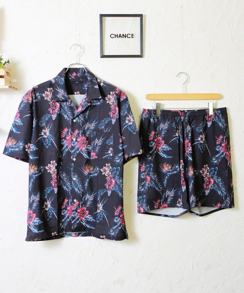 WESTSEA（ウエストシー）の「WEB限定　別注 デザイン柄半袖開襟シャツ＆ショーツセットアップ（セットアップ・メンズ・ブルー系その他/その他15/グレー系その他2/その他2/その他10/ブラック×ブルー/ベージュ系その他/その他11/ブルー系その他2/ブラック×ピンク/ホワイト系その他7/ブラック系その他7/その他/その他1/ブラック系その他5/ホワイト×レッド/ブラック×レッド/グレー系その他/ホワイト×ブラック/ブラック×ホワイト/ホワイト系その他5/ホワイト系その他4/ブラック系その他4/ブラウン系その他/その他12/その他13/その他14/ブラック系その他/ホワイト系その他2/ネイビー/ブラック系その他2/ホワイト系その他3/ブラック系その他3/オフホワイト/グレー/ブラウン/ブラック/ホワイト系その他/その他7/その他8/その他9/ブラウン系その他2/ホワイト/レッド/その他4/その他5/ホワイト系その他6/アイボリー/その他3/その他6/レッド系その他/ブルー系その他3/ベージュ・M/L/XL）」の19枚目の写真