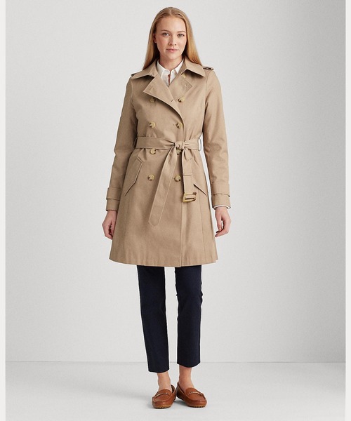 LAUREN RALPH LAUREN(ローレン ラルフ ローレン)の「トレンチ コート(トレンチコート・レディース・ブラウン系3・SMALL/X-SMALL/MEDIUM/XX-SMALL/X-LARGE/LARGE)」の2枚目の写真
