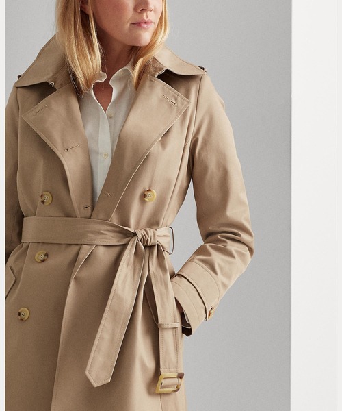 LAUREN RALPH LAUREN(ローレン ラルフ ローレン)の「トレンチ コート(トレンチコート・レディース・ブラウン系3・SMALL/X-SMALL/MEDIUM/XX-SMALL/X-LARGE/LARGE)」の4枚目の写真