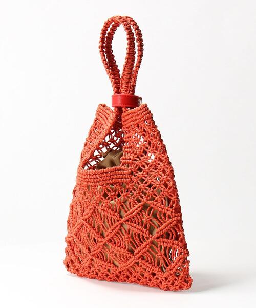 BEAUTY&YOUTH UNITED ARROWS（ビューティーアンドユースユナイテッドアローズ）の「BY ペーパークロシェミニトートバッグ -2WAY- о（トートバッグ・レディース・その他1/レッド・FREE）」の12枚目の写真