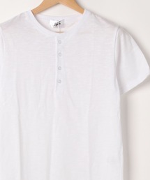 【Bl】スラブ天竺ヘンリーネックTシャツ