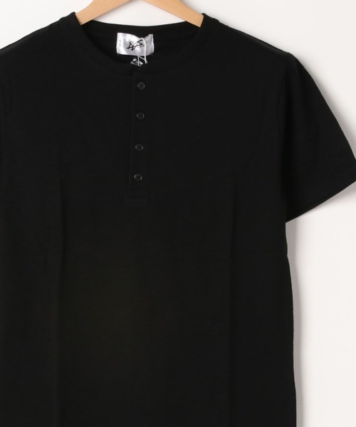 ARCHIVER(アーカイバ)の「【Bl】スラブ天竺ヘンリーネックTシャツ(Tシャツ/カットソー・レディース・ホワイト/ブラック/グレー/ネイビー/ピンク・MEDIUM/LARGE/X-LARGE)」の3枚目の写真