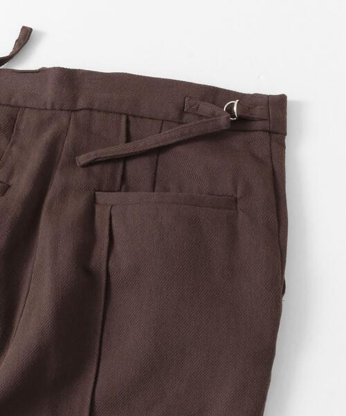 LAATO（ラート）の「BACK SLIT PANTS（スラックス・レディース・ブラウン/オフホワイト・38/36）」の5枚目の写真