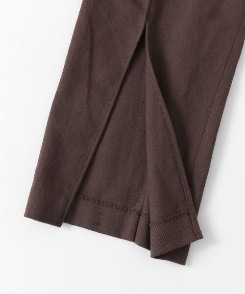 LAATO（ラート）の「BACK SLIT PANTS（スラックス・レディース・ブラウン/オフホワイト・38/36）」の4枚目の写真