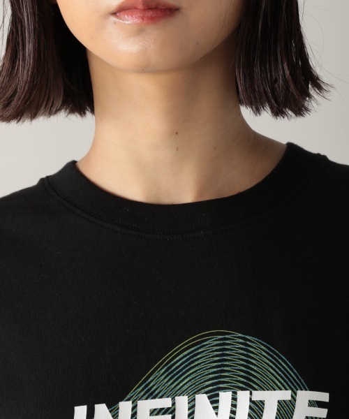 PBLIM（ページボーイリム）の「【PAGEBOYLIM】デジタルグラフィックTシャツ（Tシャツ/カットソー・レディース・ホワイト/ブラック・MEDIUM/X-LARGE）」の11枚目の写真