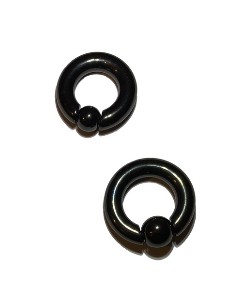 MORPH(モルフ)の「MORPH モルフ CBR ボディーピアス 2ゲージ 14mm~16mm(ピアス(片耳用)・メンズ・ブラック・14/16)」の2枚目の写真