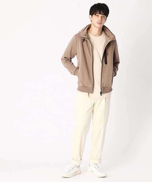 COMME CA ISM(コムサイズム)の「スタンド フードパーカ(パーカー・メンズ・ブラック/ベージュ/カーキ・MEDIUM/LARGE/X-LARGE)」の5枚目の写真