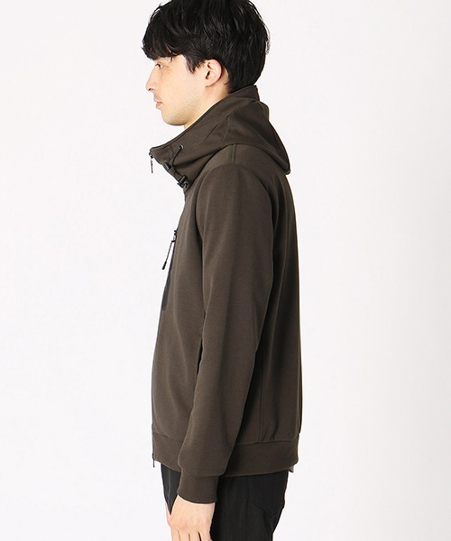 COMME CA ISM(コムサイズム)の「スタンド フードパーカ(パーカー・メンズ・ブラック/ベージュ/カーキ・MEDIUM/LARGE/X-LARGE)」の14枚目の写真