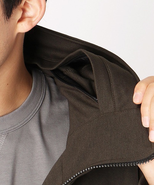 COMME CA ISM(コムサイズム)の「スタンド フードパーカ(パーカー・メンズ・ブラック/ベージュ/カーキ・MEDIUM/LARGE/X-LARGE)」の10枚目の写真