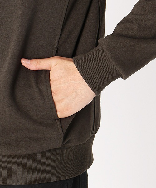 COMME CA ISM(コムサイズム)の「スタンド フードパーカ(パーカー・メンズ・ブラック/ベージュ/カーキ・MEDIUM/LARGE/X-LARGE)」の8枚目の写真