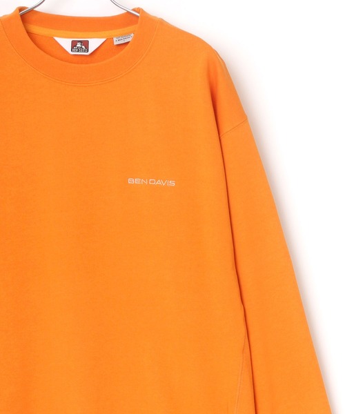 BEN DAVIS（ベンデイビス）の「BEN DAVIS/ベンデイビス ビッグシルエット ワンポイント ロゴ刺繍 スウェット トレーナー（スウェット・メンズ・ホワイト/ブラック/ベージュ/パープル/オレンジ/グリーン系その他/ピンク系その他・S/M/L/XL）」の7枚目の写真