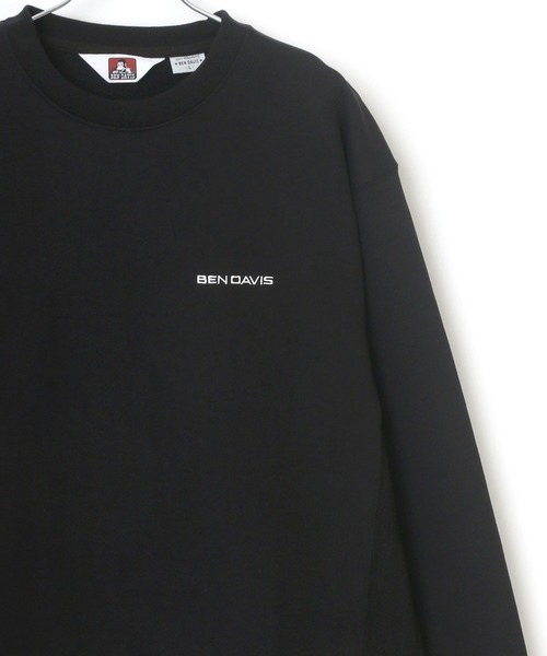 BEN DAVIS（ベンデイビス）の「BEN DAVIS/ベンデイビス ビッグシルエット ワンポイント ロゴ刺繍 スウェット トレーナー（スウェット・メンズ・ホワイト/ブラック/ベージュ/パープル/オレンジ/グリーン系その他/ピンク系その他・S/M/L/XL）」の3枚目の写真