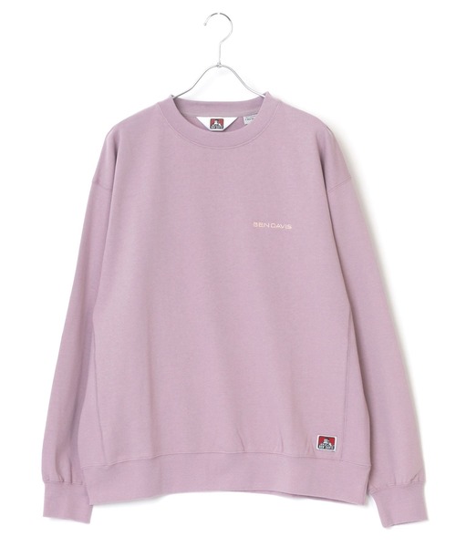 BEN DAVIS（ベンデイビス）の「BEN DAVIS/ベンデイビス ビッグシルエット ワンポイント ロゴ刺繍 スウェット トレーナー（スウェット・メンズ・ホワイト/ブラック/ベージュ/パープル/オレンジ/グリーン系その他/ピンク系その他・S/M/L/XL）」の14枚目の写真