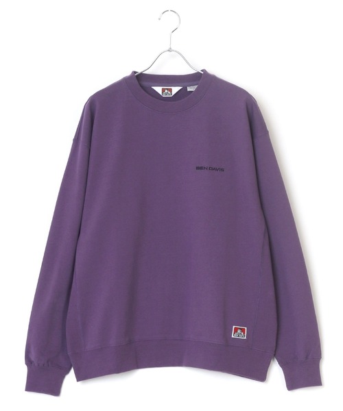 BEN DAVIS（ベンデイビス）の「BEN DAVIS/ベンデイビス ビッグシルエット ワンポイント ロゴ刺繍 スウェット トレーナー（スウェット・メンズ・ホワイト/ブラック/ベージュ/パープル/オレンジ/グリーン系その他/ピンク系その他・S/M/L/XL）」の13枚目の写真