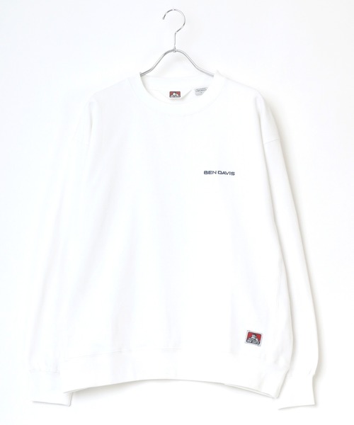 BEN DAVIS（ベンデイビス）の「BEN DAVIS/ベンデイビス ビッグシルエット ワンポイント ロゴ刺繍 スウェット トレーナー（スウェット・メンズ・ホワイト/ブラック/ベージュ/パープル/オレンジ/グリーン系その他/ピンク系その他・S/M/L/XL）」の9枚目の写真