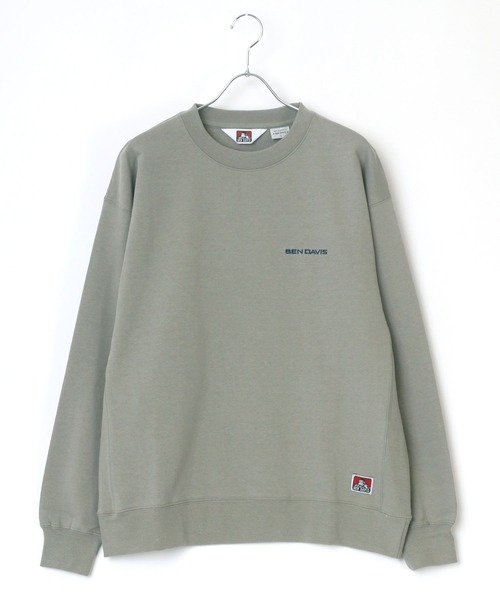 BEN DAVIS（ベンデイビス）の「BEN DAVIS/ベンデイビス ビッグシルエット ワンポイント ロゴ刺繍 スウェット トレーナー（スウェット・メンズ・ホワイト/ブラック/ベージュ/パープル/オレンジ/グリーン系その他/ピンク系その他・S/M/L/XL）」の12枚目の写真