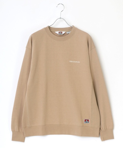 BEN DAVIS（ベンデイビス）の「BEN DAVIS/ベンデイビス ビッグシルエット ワンポイント ロゴ刺繍 スウェット トレーナー（スウェット・メンズ・ホワイト/ブラック/ベージュ/パープル/オレンジ/グリーン系その他/ピンク系その他・S/M/L/XL）」の11枚目の写真