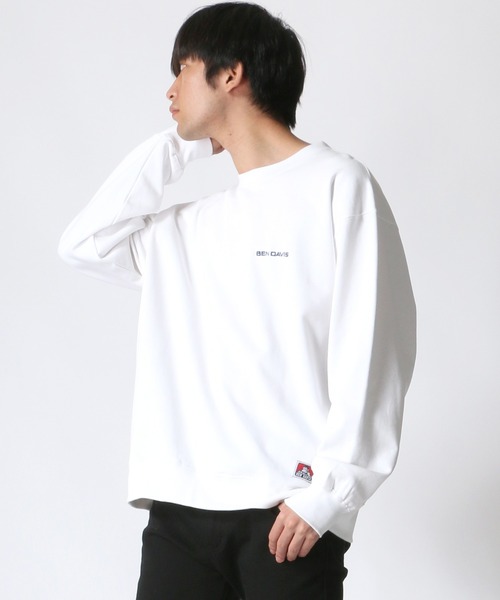 BEN DAVIS（ベンデイビス）の「BEN DAVIS/ベンデイビス ビッグシルエット ワンポイント ロゴ刺繍 スウェット トレーナー（スウェット・メンズ・ホワイト/ブラック/ベージュ/パープル/オレンジ/グリーン系その他/ピンク系その他・S/M/L/XL）」の21枚目の写真