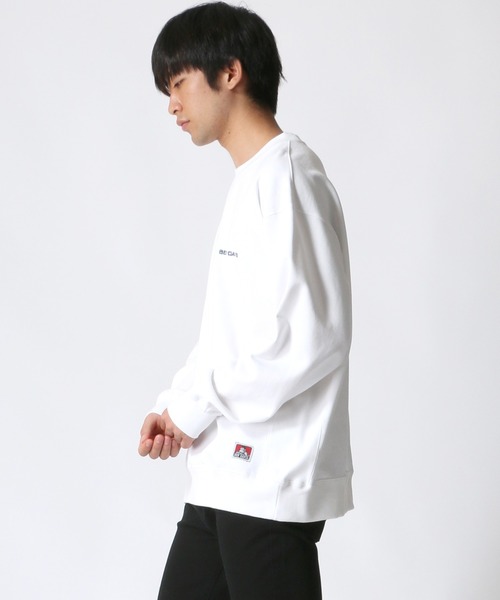 BEN DAVIS（ベンデイビス）の「BEN DAVIS/ベンデイビス ビッグシルエット ワンポイント ロゴ刺繍 スウェット トレーナー（スウェット・メンズ・ホワイト/ブラック/ベージュ/パープル/オレンジ/グリーン系その他/ピンク系その他・S/M/L/XL）」の20枚目の写真