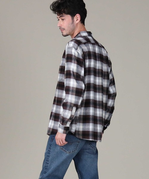 BACK NUMBER（バックナンバー）の「【BACK NUMBER】ネルレギュラーチェック（シャツ/ブラウス・メンズ・ライトブラウン/オレンジ・L/S/M/XL）」の16枚目の写真