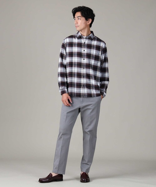 BACK NUMBER（バックナンバー）の「【BACK NUMBER】ネルレギュラーチェック（シャツ/ブラウス・メンズ・ライトブラウン/オレンジ・L/S/M/XL）」の21枚目の写真