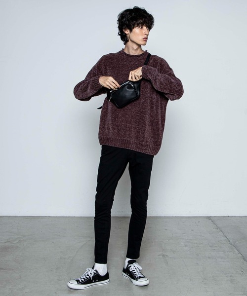 WEGO（ウィゴー）の「WEGO/フェイクレザーウエストバッグ（ショルダーバッグ・メンズ・グレー/ブラック・FREE）」の5枚目の写真