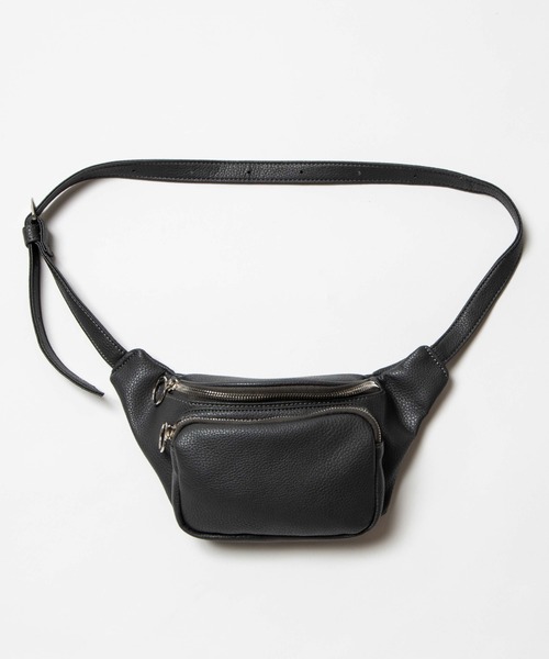 WEGO（ウィゴー）の「WEGO/フェイクレザーウエストバッグ（ショルダーバッグ・メンズ・グレー/ブラック・FREE）」の8枚目の写真