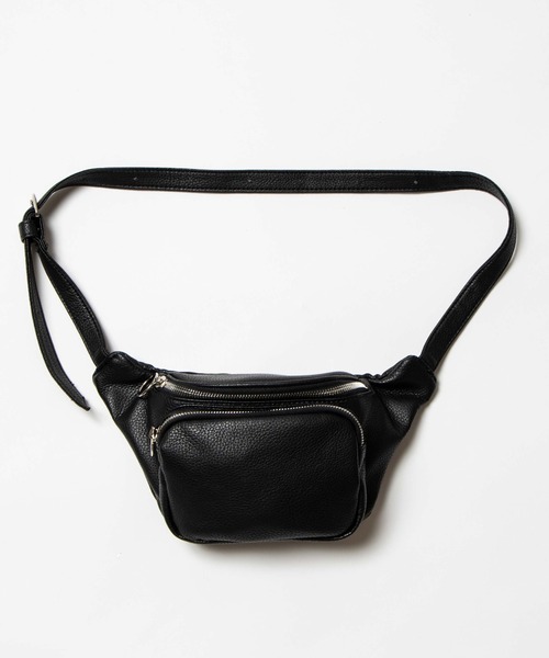 WEGO（ウィゴー）の「WEGO/フェイクレザーウエストバッグ（ショルダーバッグ・メンズ・グレー/ブラック・FREE）」の14枚目の写真