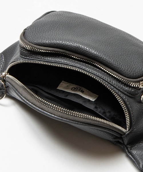 WEGO（ウィゴー）の「WEGO/フェイクレザーウエストバッグ（ショルダーバッグ・メンズ・グレー/ブラック・FREE）」の13枚目の写真