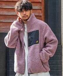 ハイネック」に該当するジャケット/アウター（パープル/紫色系