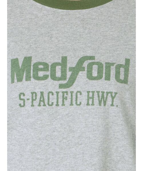 Ungrid（アングリッド）の「リンガーロゴ七分袖Tee（Tシャツ/カットソー・レディース・グレー/オフホワイト/ブルー・FREE）」の18枚目の写真