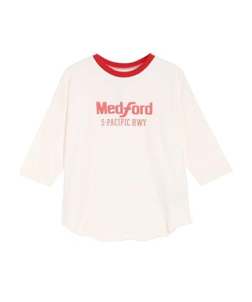 Ungrid（アングリッド）の「リンガーロゴ七分袖Tee（Tシャツ/カットソー・レディース・グレー/オフホワイト/ブルー・FREE）」の19枚目の写真