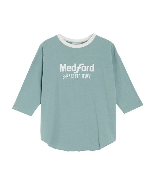 Ungrid（アングリッド）の「リンガーロゴ七分袖Tee（Tシャツ/カットソー・レディース・グレー/オフホワイト/ブルー・FREE）」の20枚目の写真