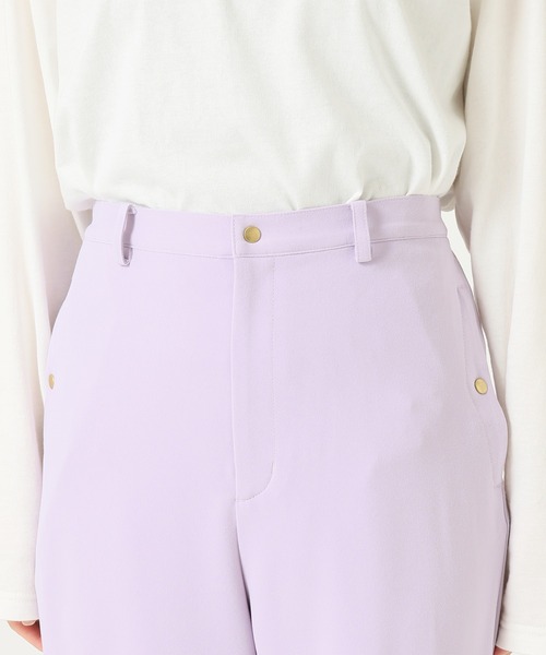 SLOBE citron.（スローブシトロン）の「SLOBE citron. ワイドフレアーカラーパンツ【手洗い可能】◆（その他パンツ・レディース・パープル/グリーン・38/36）」の13枚目の写真