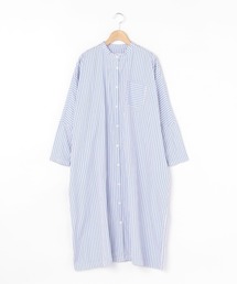 GALLEGO DESPORTES | 【GALLEGO DESPORTES】バンドカラー シャツワンピース WOMEN(シャツワンピース)