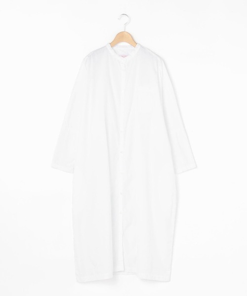 GALLEGO DESPORTES(ギャレゴデスポート)の「【GALLEGO DESPORTES】バンドカラー シャツワンピース WOMEN(シャツワンピース・レディース・ホワイト/レッド/ブルー系その他/ピンク系その他・SMALL)」の16枚目の写真