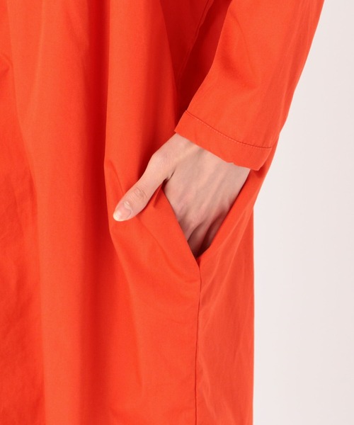 GALLEGO DESPORTES(ギャレゴデスポート)の「【GALLEGO DESPORTES】バンドカラー シャツワンピース WOMEN(シャツワンピース・レディース・ホワイト/レッド/ブルー系その他/ピンク系その他・SMALL)」の11枚目の写真